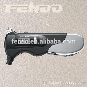 portable mini digital car tire pressure gauge with lighting multifunction tyre pressure gauge